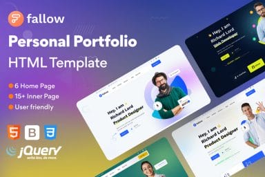 Free Bootstrap Portfolio Templates » CSS Author