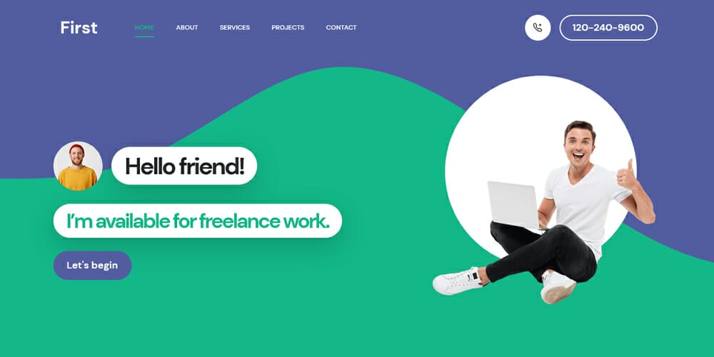 Free Bootstrap Portfolio Templates 31 First