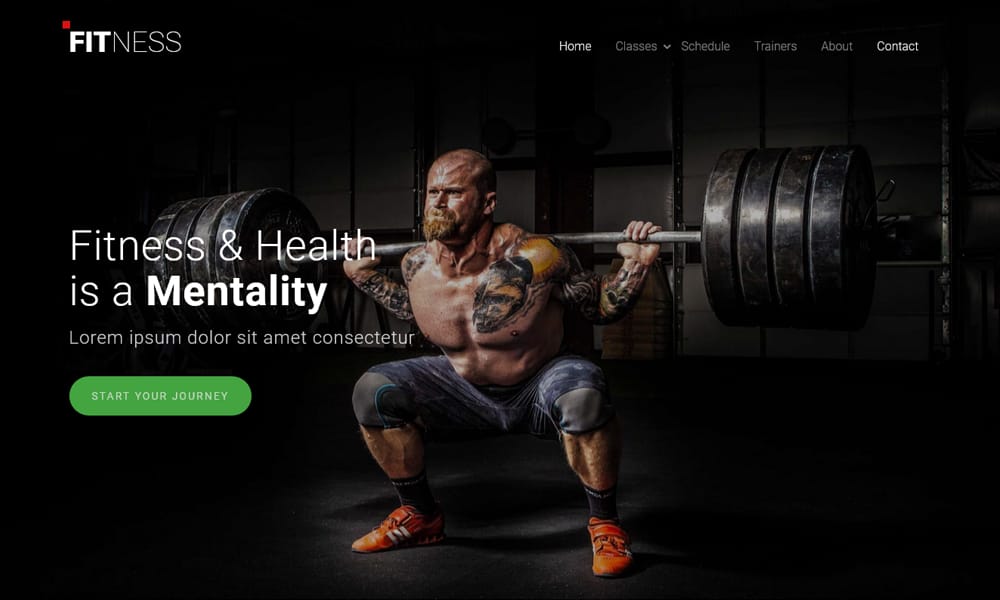 Fitness HTML Web Template