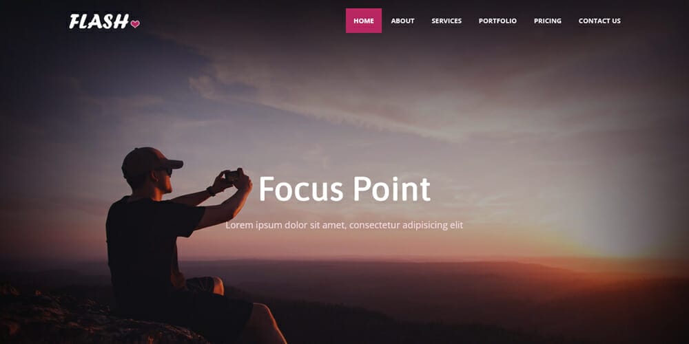 Flash Photography Bootstrap4 Web Template