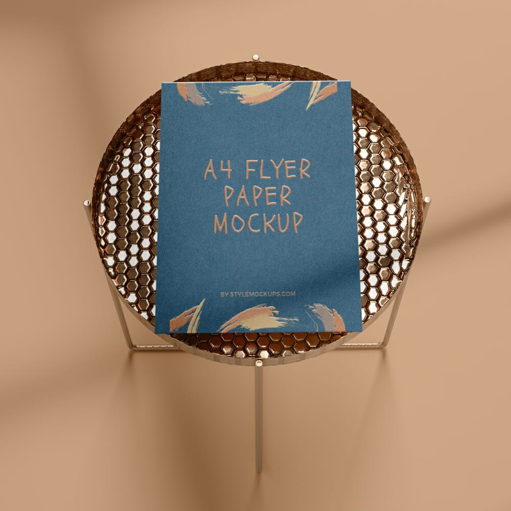 Free A4 Flyer Paper Mockup