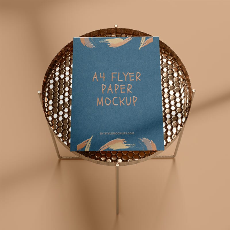 Free A4 Flyer Paper Mockup