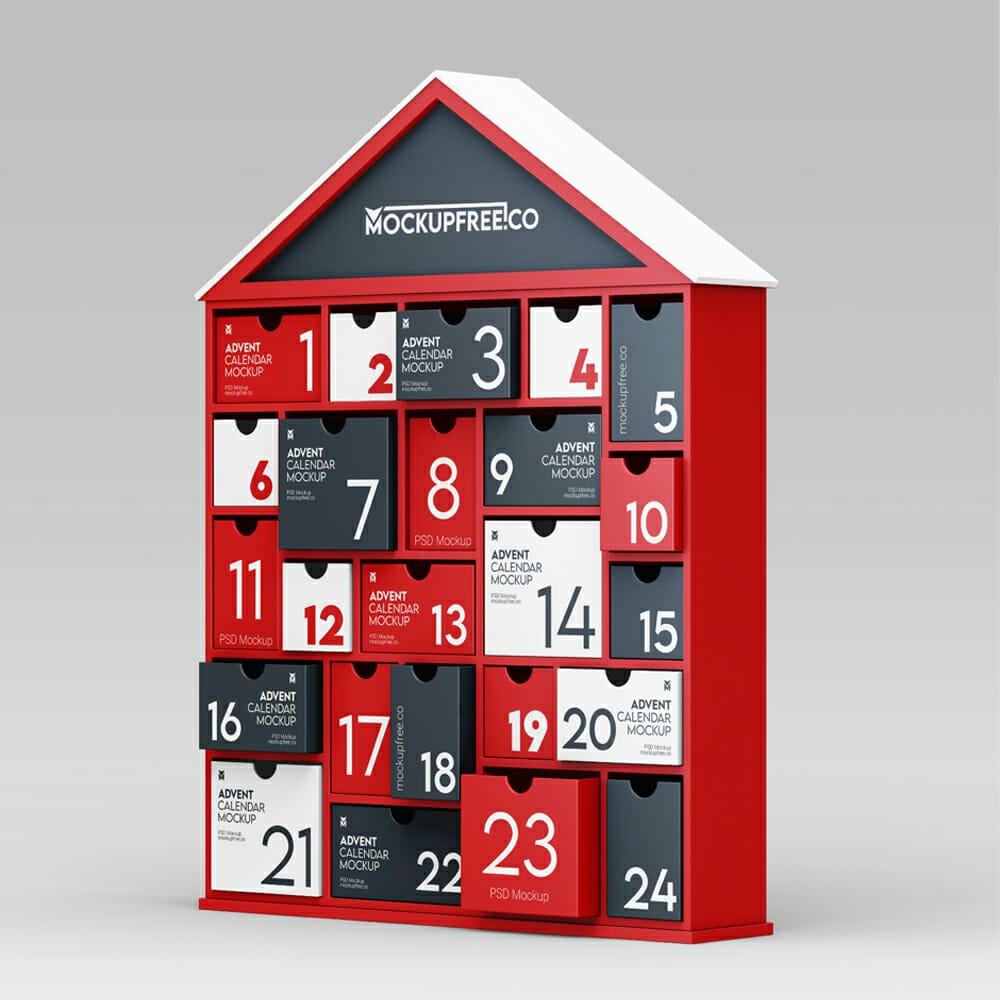 Free Advent Calendar Mockup