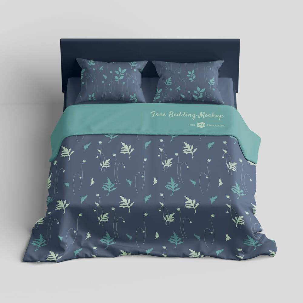 Free Bedding Mockup Set