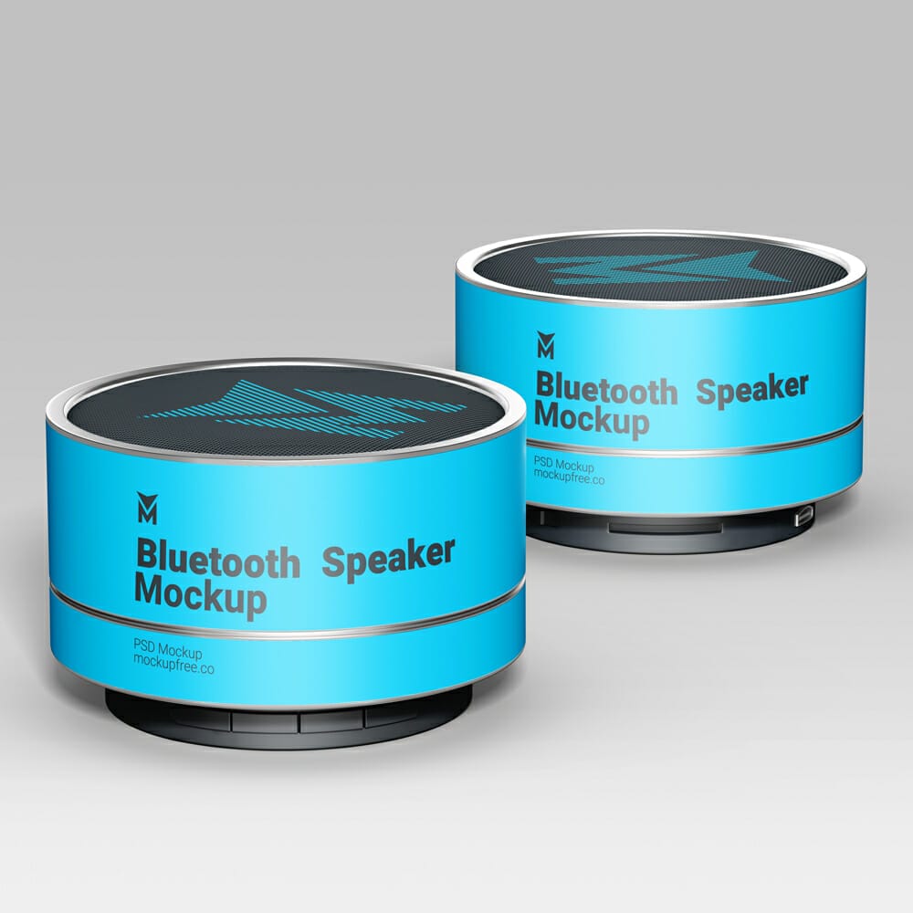 Free Bluetooth Speaker Mockup