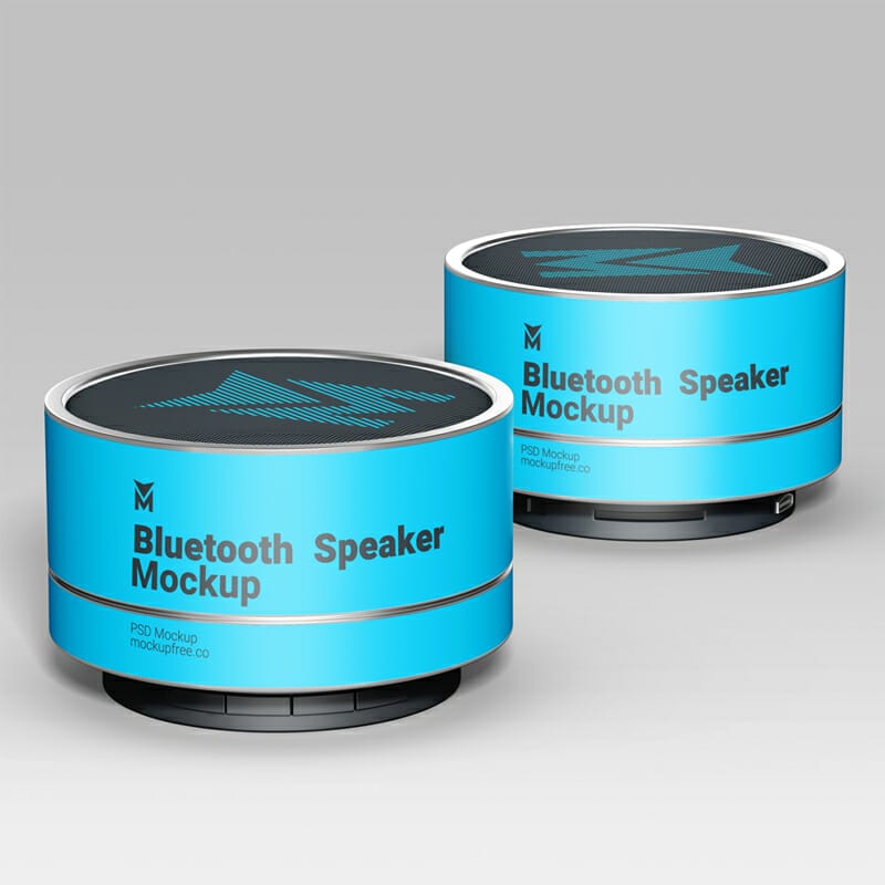 Free Bluetooth Speaker Mockup
