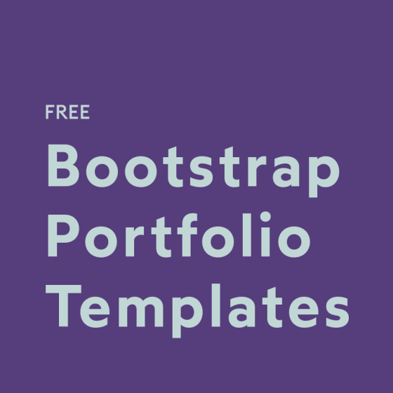 Free Bootstrap Portfolio Templates
