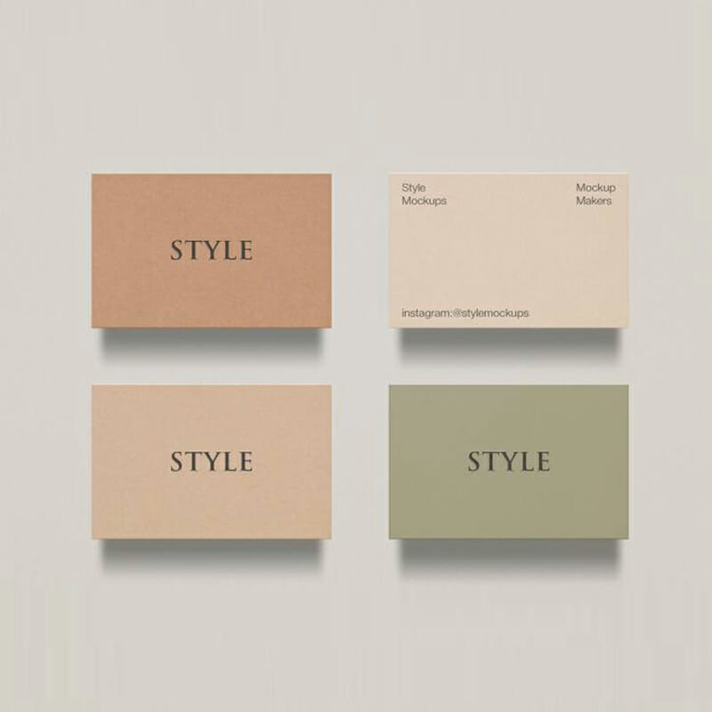 Free Business Cards Mockup