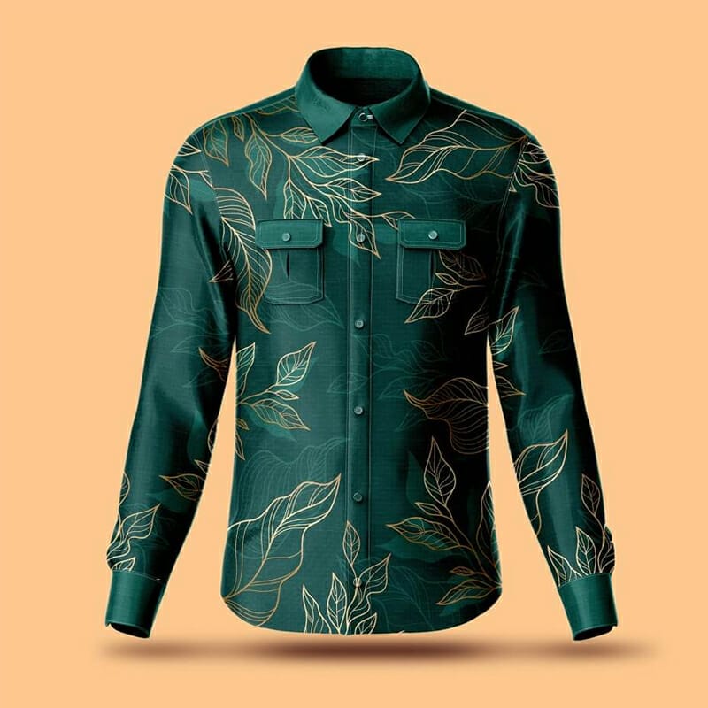 Free Button Up Shirt Mockup PSD Template