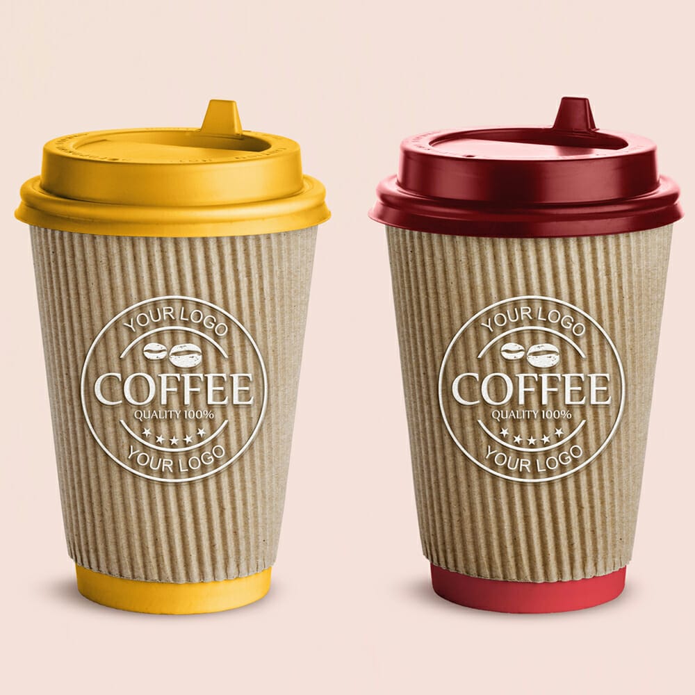 Free Cardboard Coffee Cup Mockup