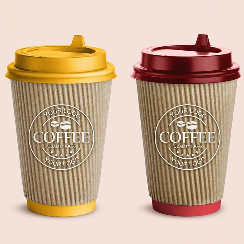 Free Cardboard Coffee Cup Mockup
