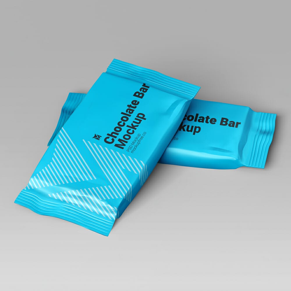 Free Chocolate Bar Mockup