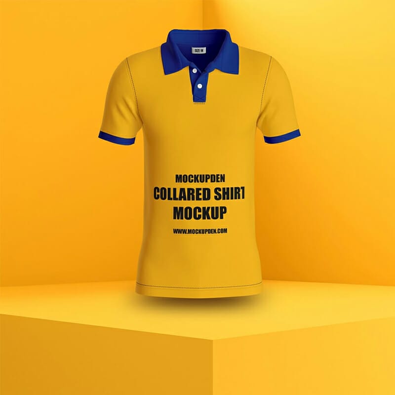 Free Collared Shirt Mockup PSD Template » CSS Author
