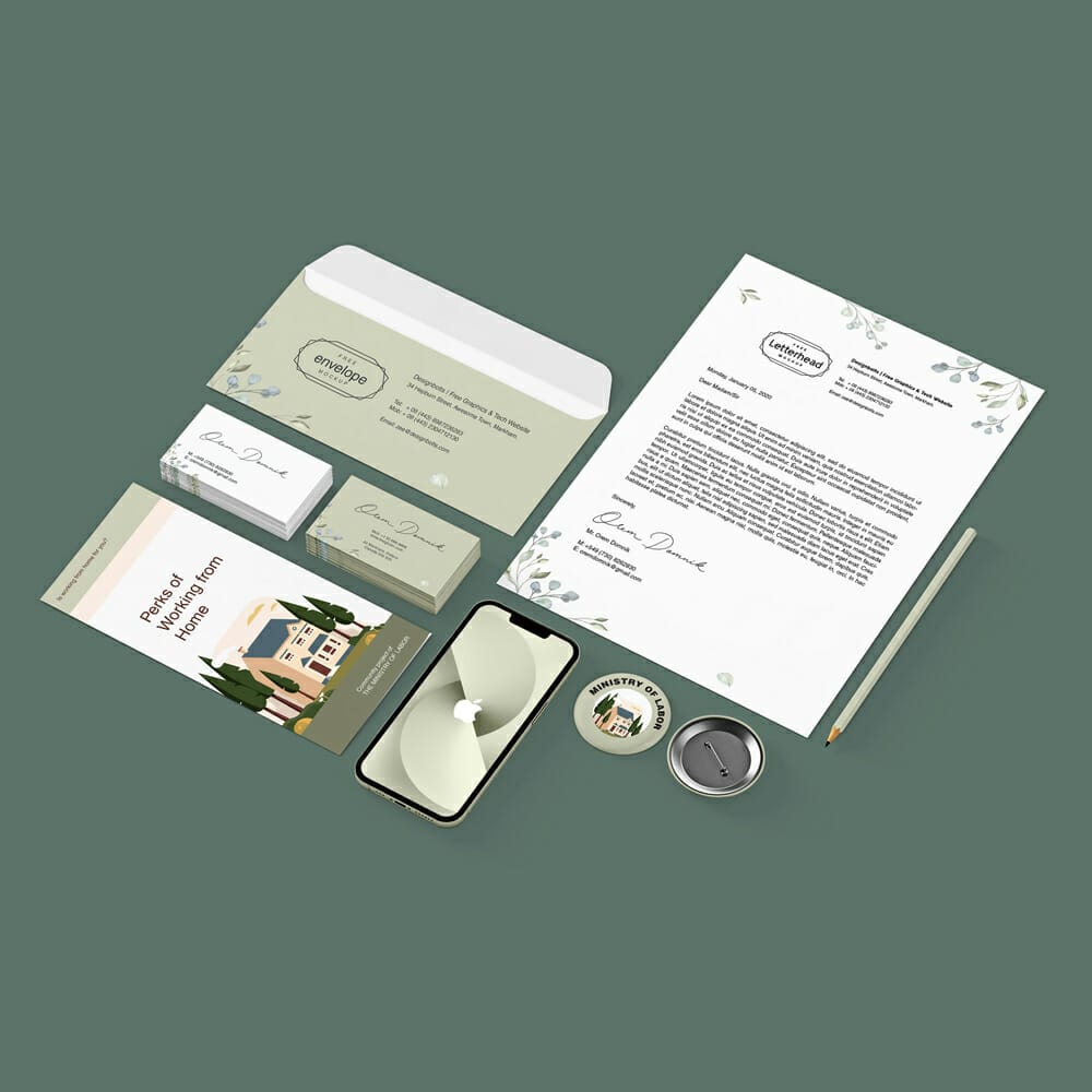 Free Corporate Stationery Mockup PSD