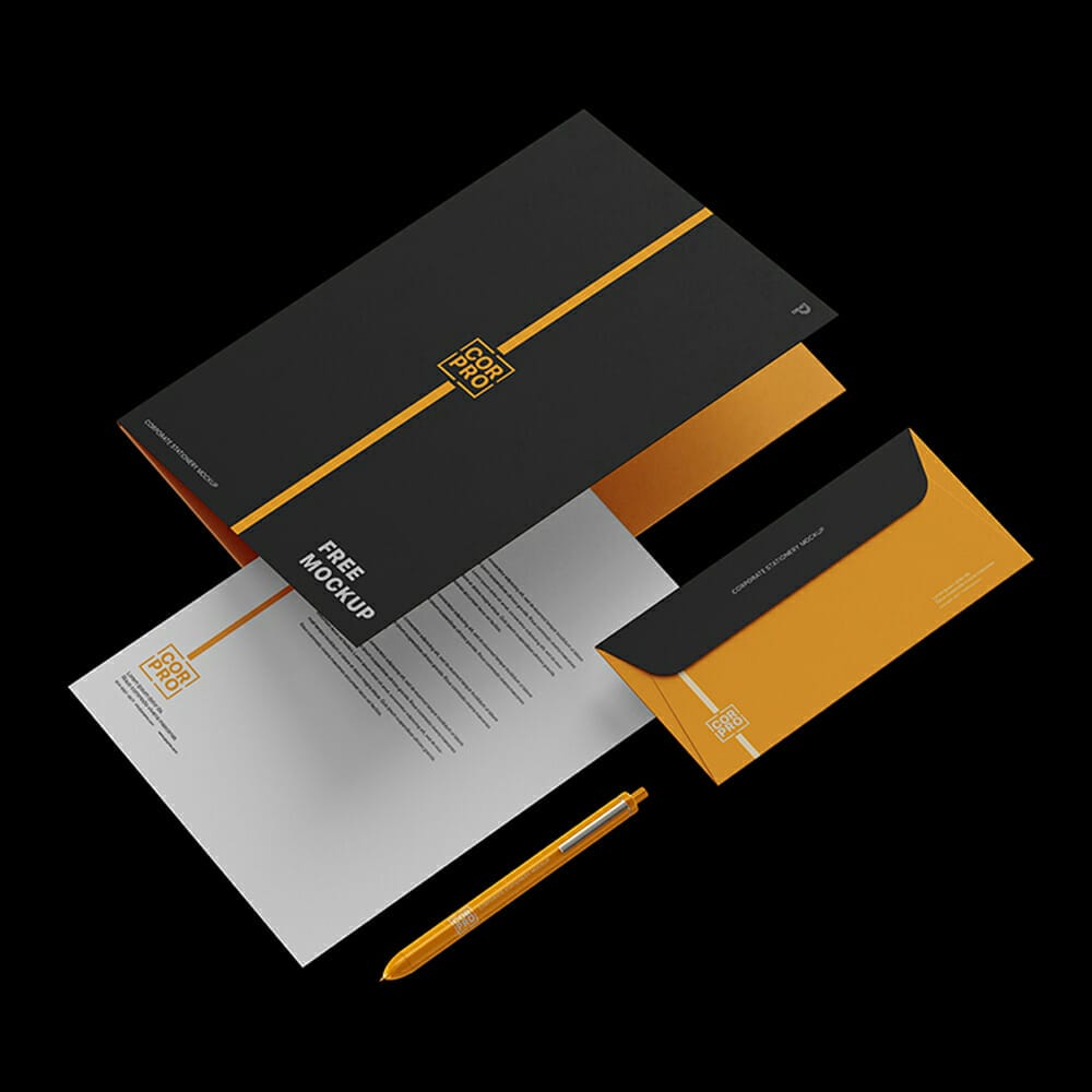 Free Corporate Stationery Mockup