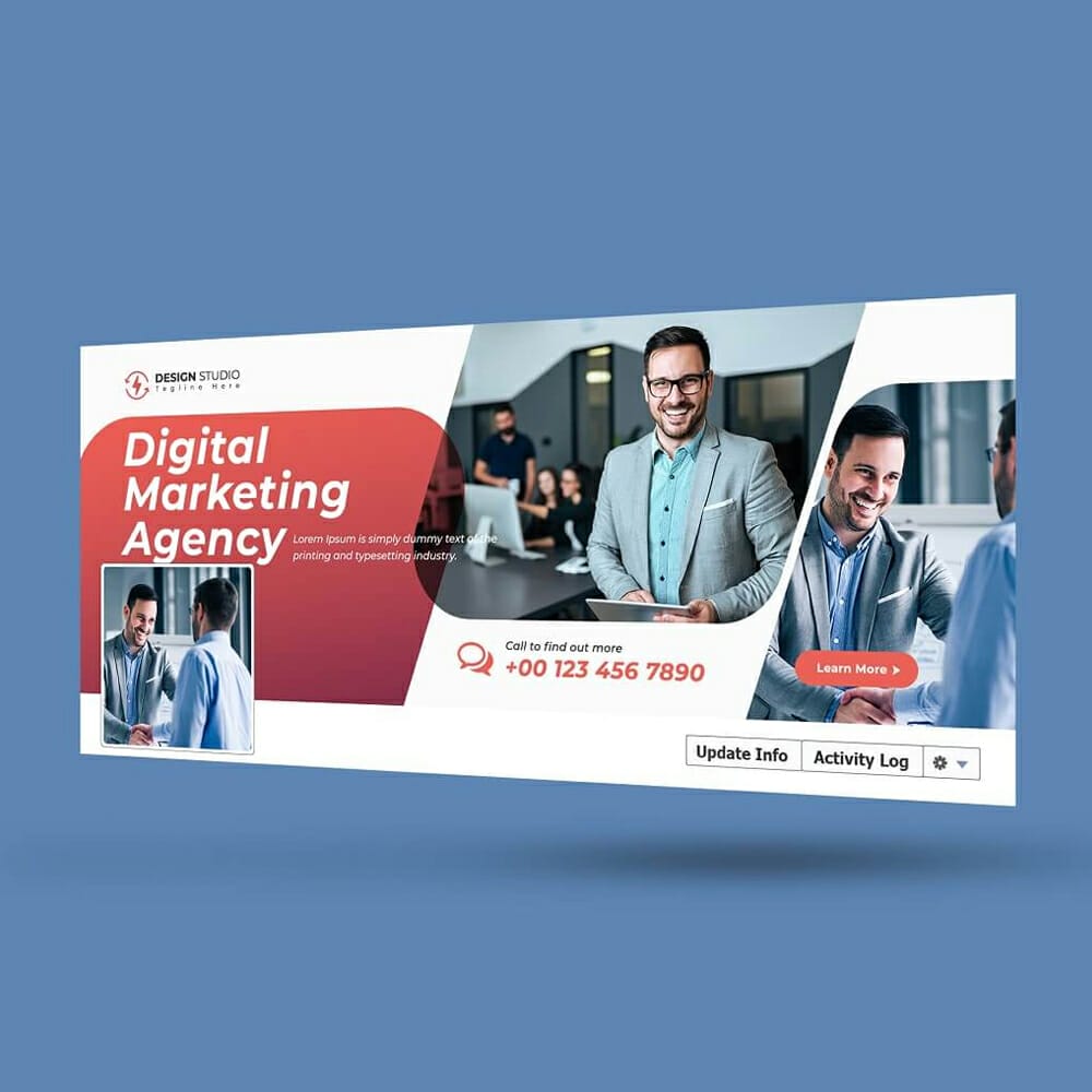 Free Fb Banner Mockup PSD Template