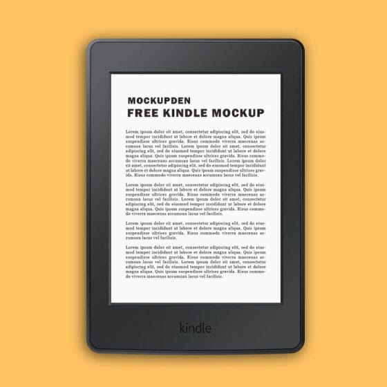 Free Kindle Mockup PSD Template