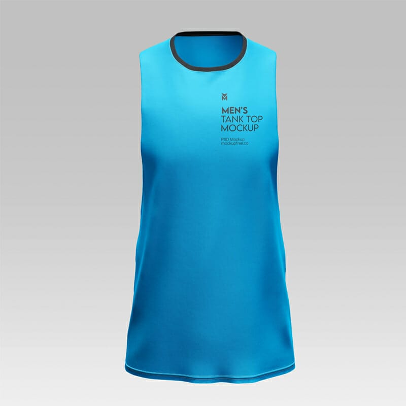 Free Men’s Tank Top Mockup