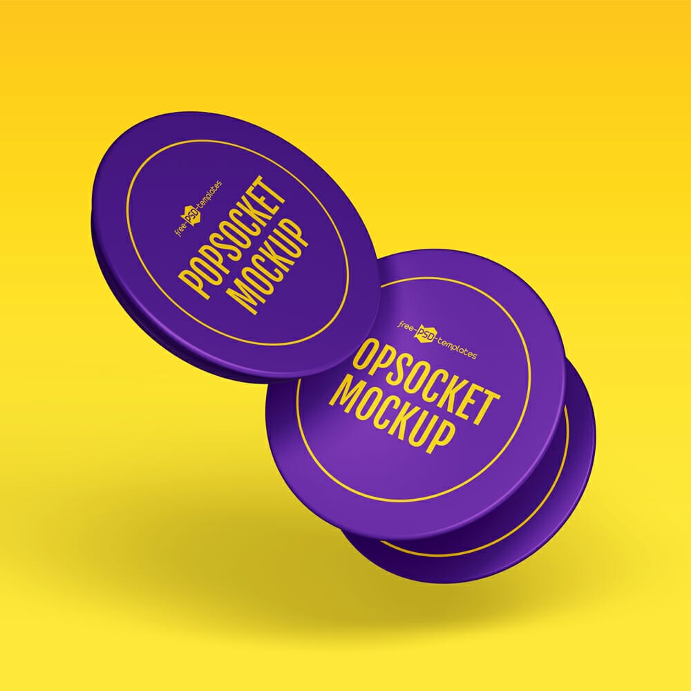 Free Popsocket Mockup Set