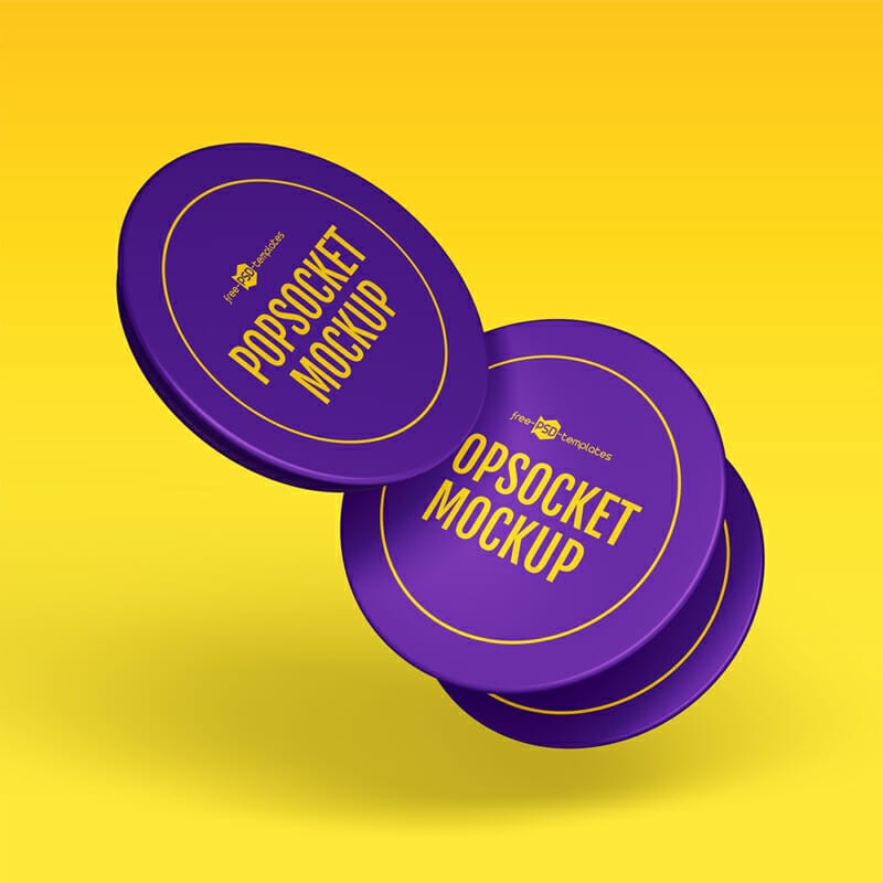Free Popsocket Mockup Set
