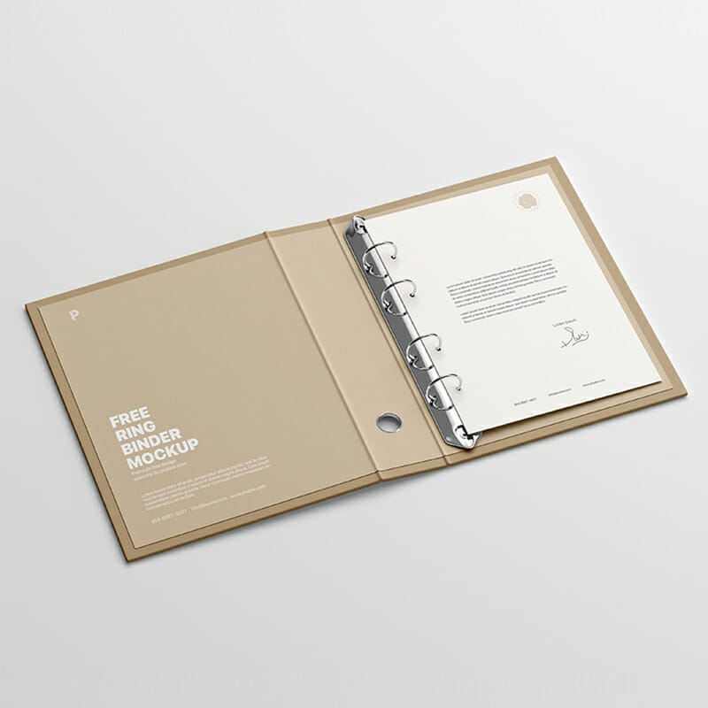 Free Ring Binder Mockup