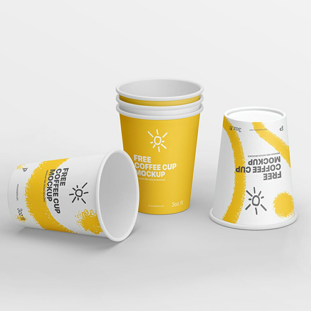Free Simple Coffee Cup Mockup