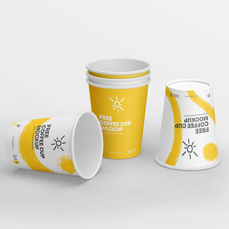 Free Simple Coffee Cup Mockup