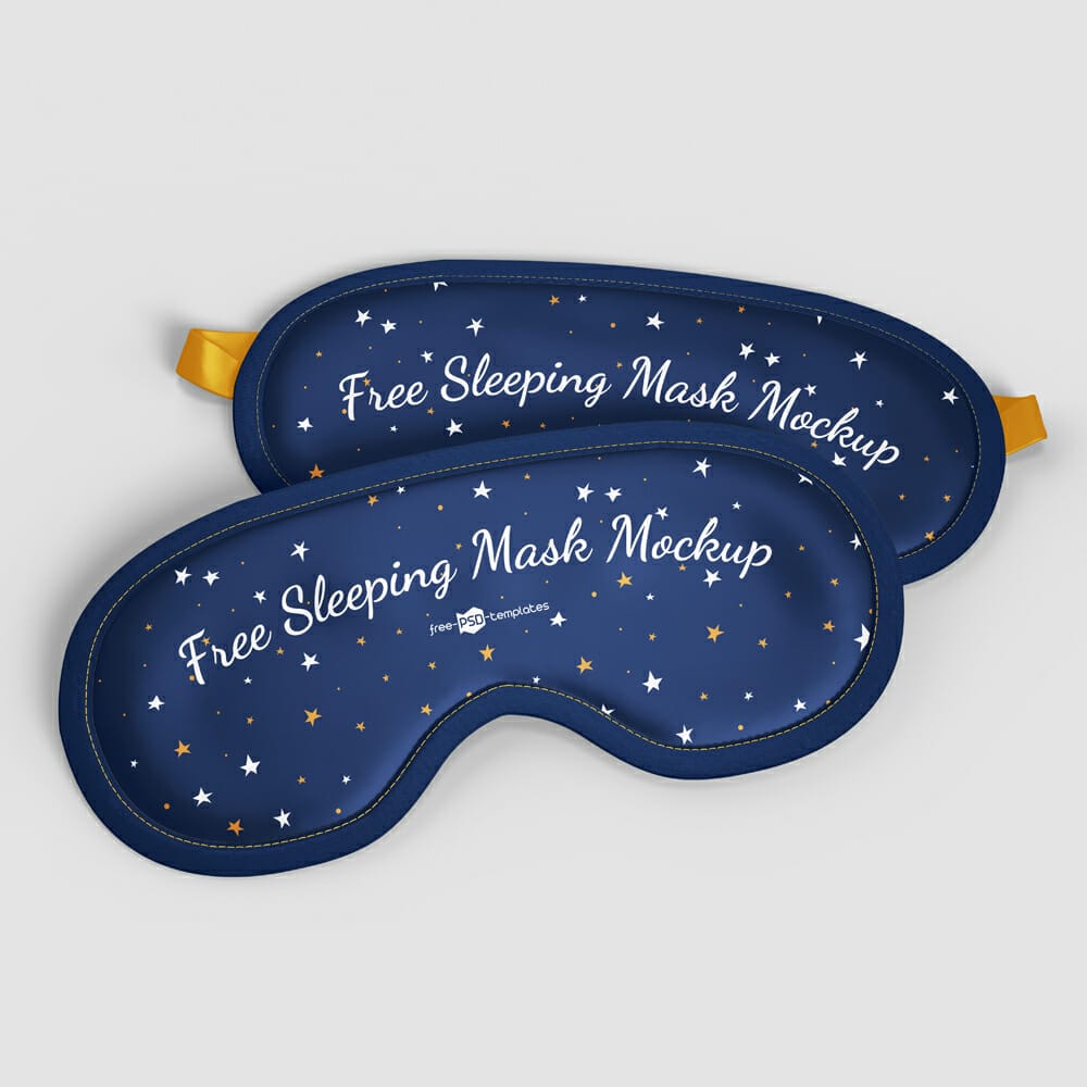 Free Sleeping Mask Mockup Set