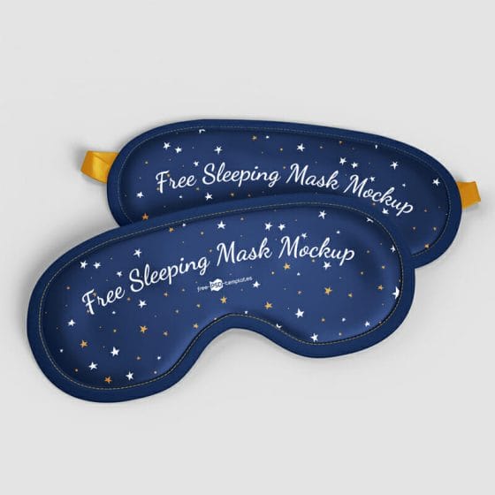 Free Sleeping Mask Mockup Set