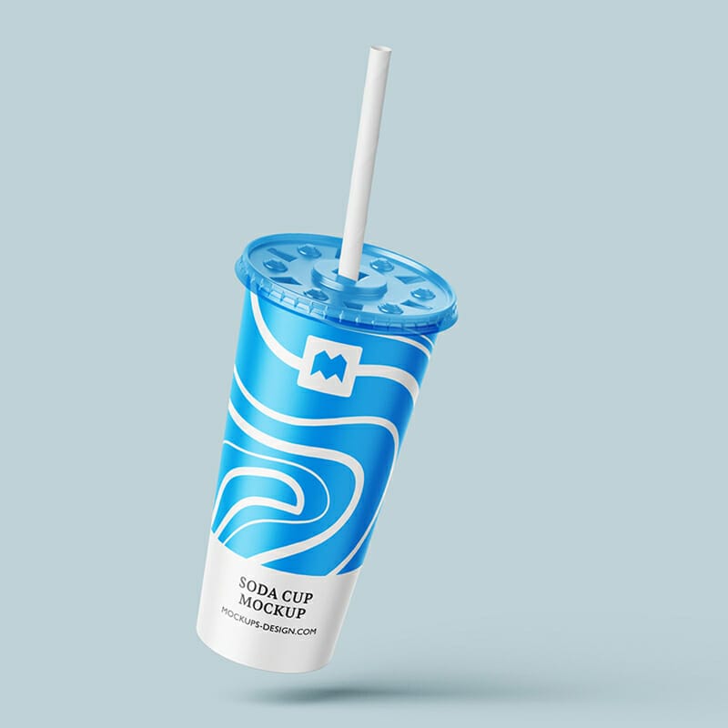 Free Soda Drink Mockup