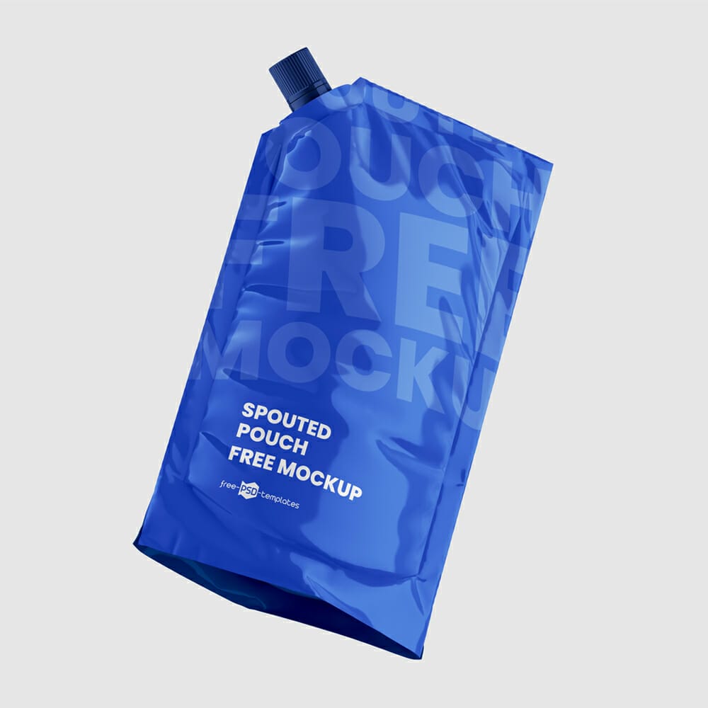 Free Spouted Pouch Mockup