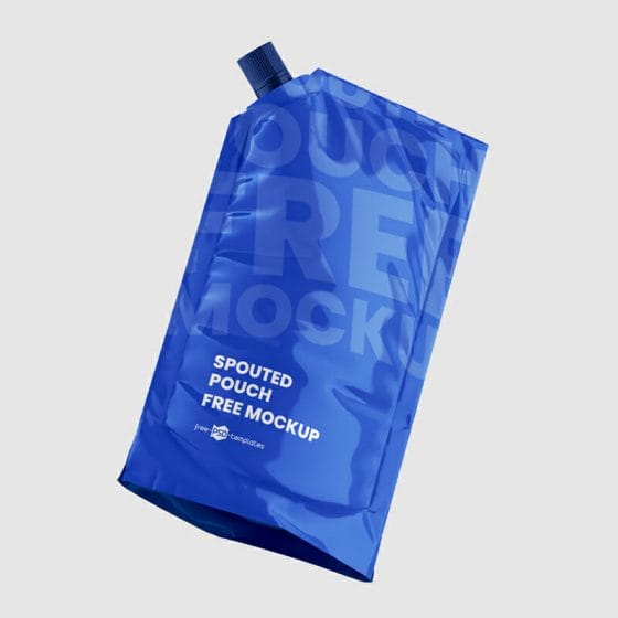 Free Spouted Pouch Mockup