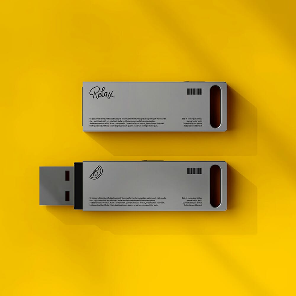 Free USB Mockup PSD