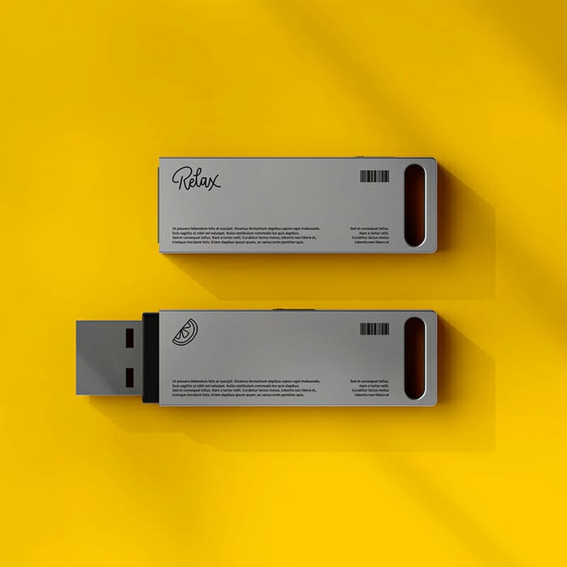 Free USB Mockup PSD
