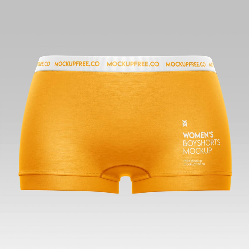 Free Women’s Boyshorts Mockup