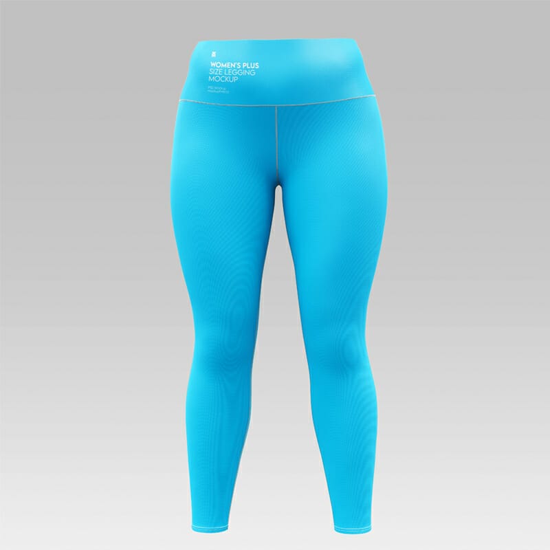 Free Womens Plus Size Legging Mockup