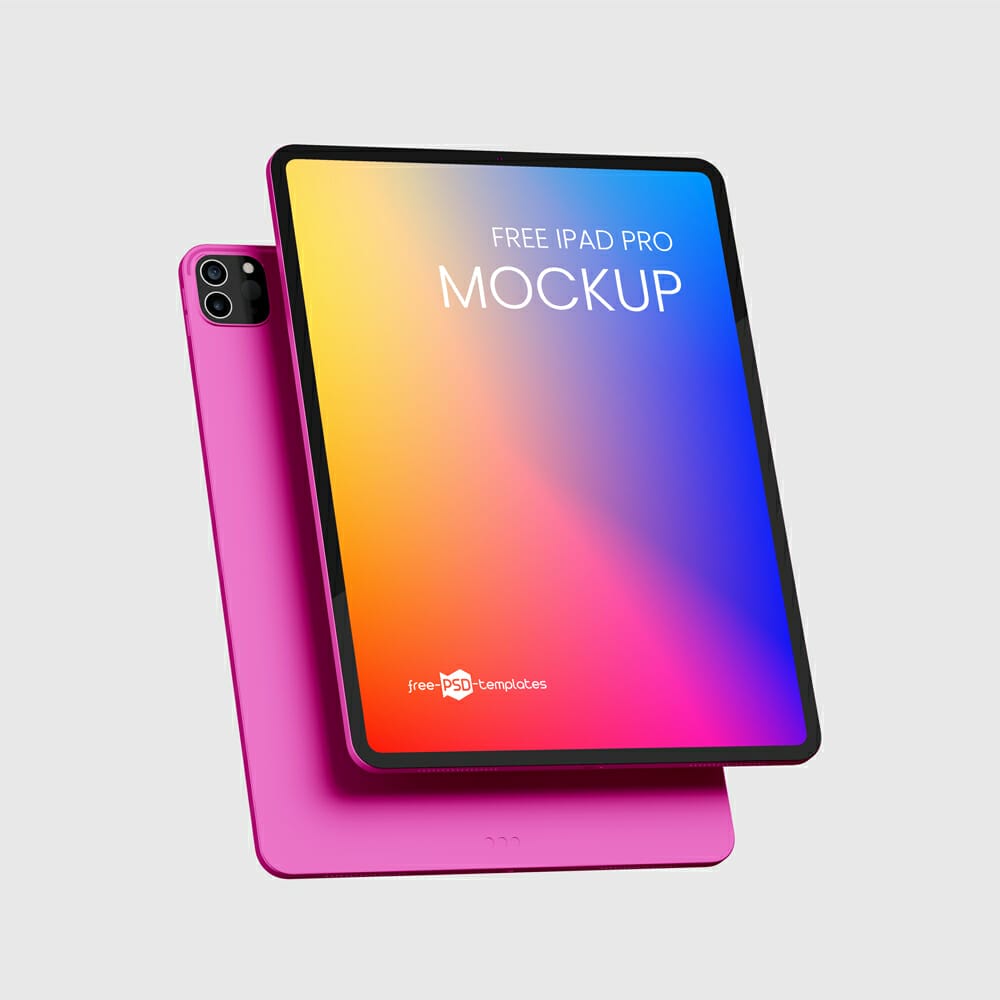 Free iPad Pro Mockup Set