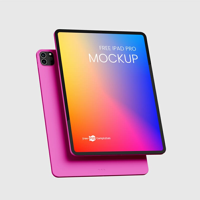 Free iPad Pro Mockup Set