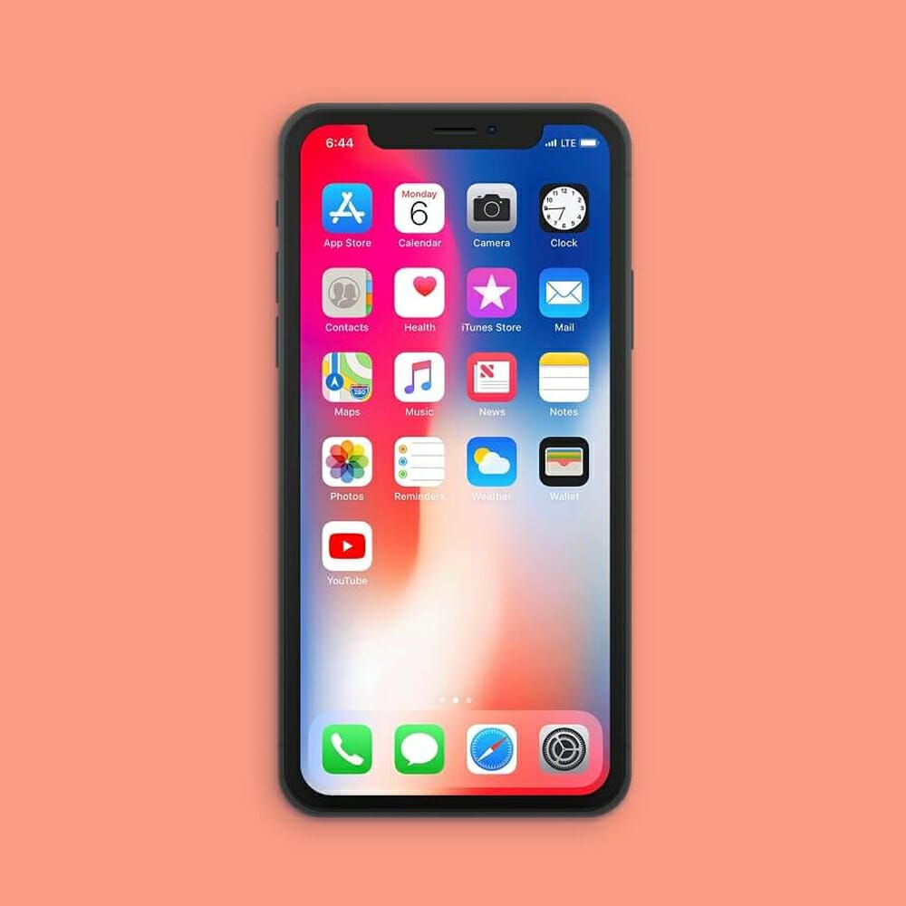 Free iPhone X Mockup PSD Template