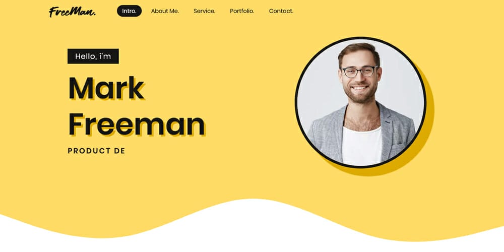 Free Bootstrap Portfolio Templates 57 Freeman