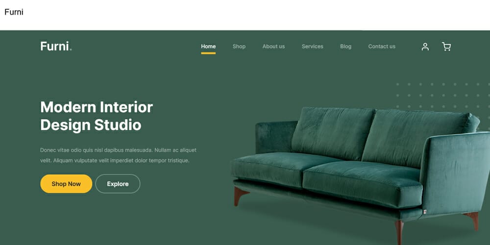 Free eCommerce Bootstrap Templates 36 Furni