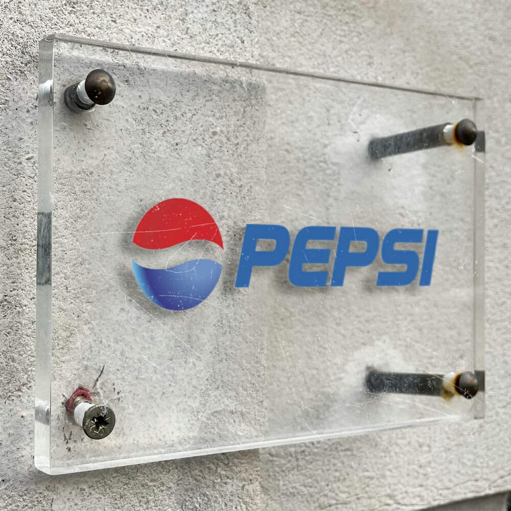 Glass Board Logo Mockup