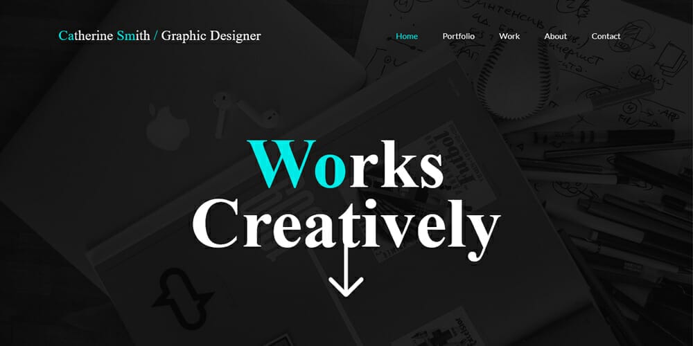 Graphic Designer Portfolio Web Template