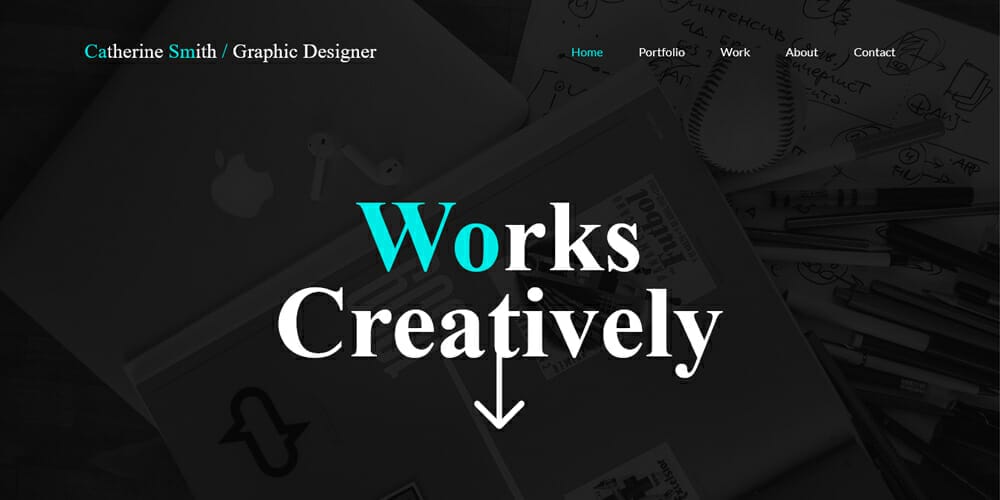 Free Bootstrap Portfolio Templates 9 Graphic Designer Portfolio Web Template