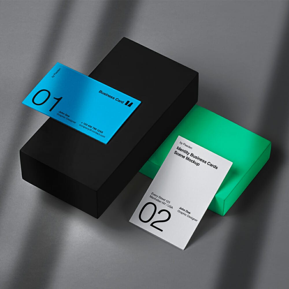 Identity Brand PSD Business Card Mockup