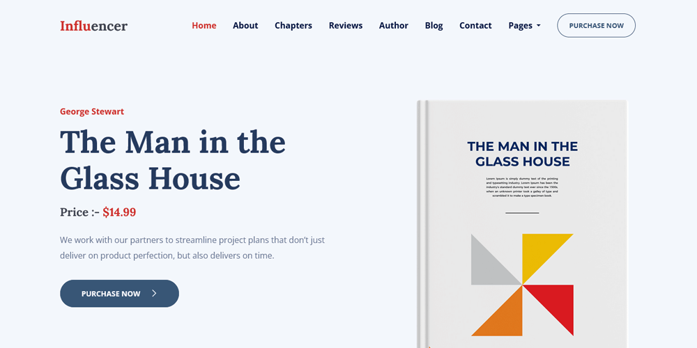 Free eCommerce Bootstrap Templates 24 Influencer