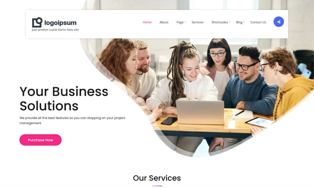 LZ Software Company - Free WordPress Business Theme