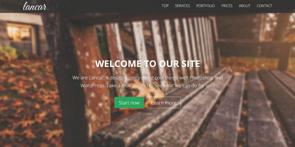 Free Bootstrap Portfolio Templates 92 Lancar