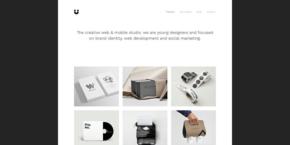 Free Bootstrap Portfolio Templates 91 Magnet Portfolio Template
