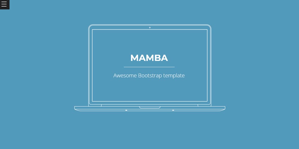 Mamba Free Responsive Bootstrap Template